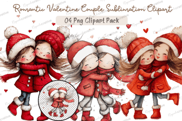 Download Romantic Valentine Couple Clipart Png, - Premium Resources