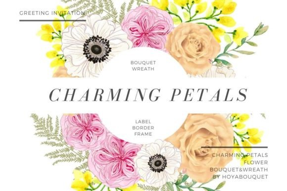Download Charming Petals Wreath Bouquet - Premium Bundle