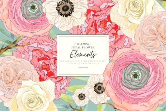 Download Charming Petals Flower Elements - Premium Bundle